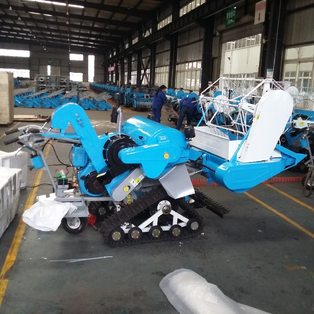 Small wheat paddy combine harvester ready to delivery to Morocco